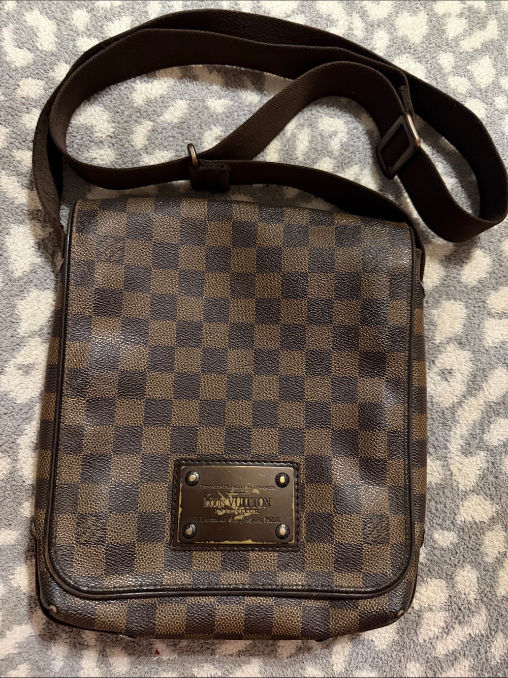 Louis Vuitton Brown Damier Ebene Canvas Messenger Bag